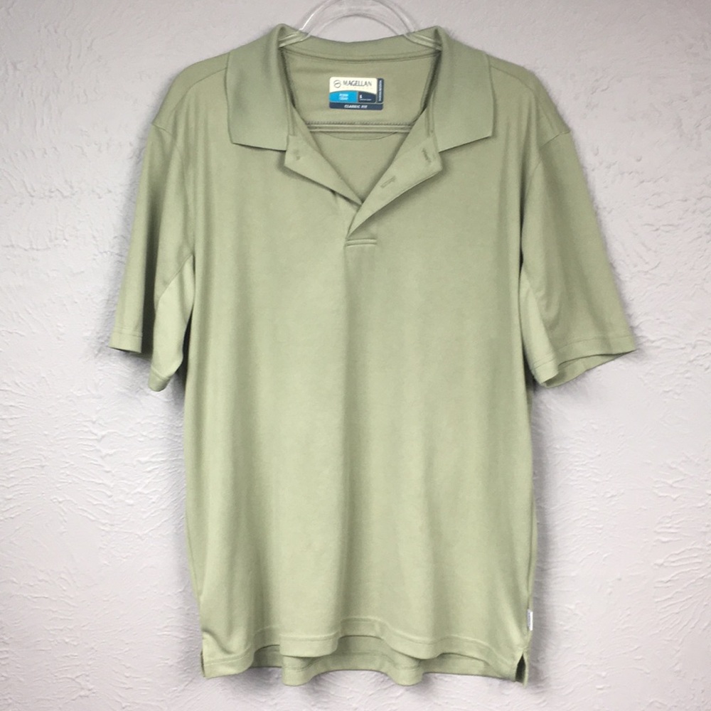 Magellan Outdoors Sage Green Short Sleeve Polo L